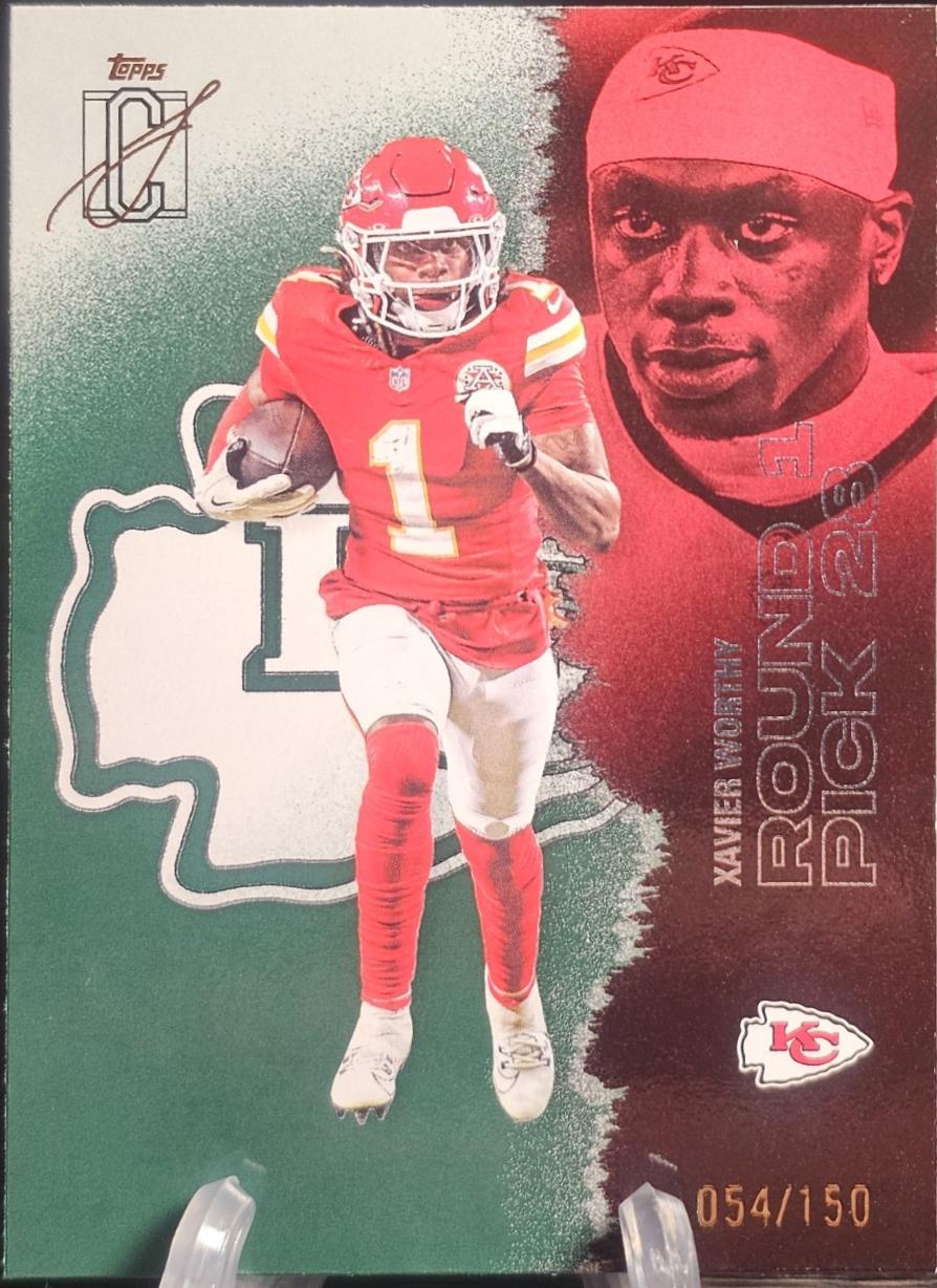 Xavier Worthy [Green Refractor Chrome] #28