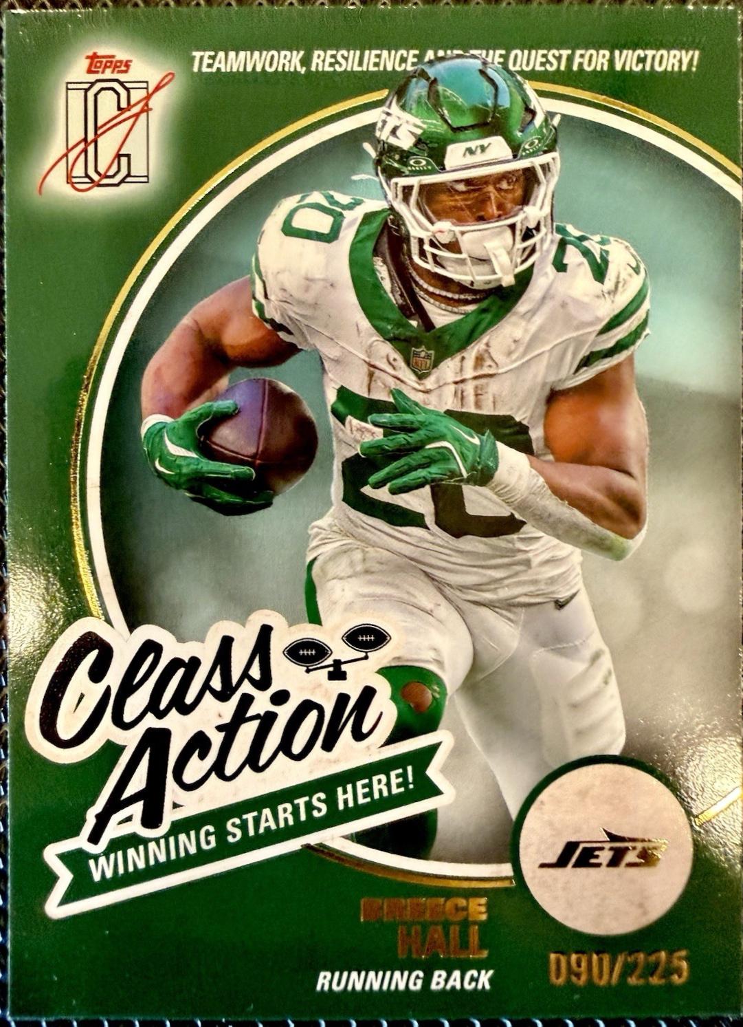 Breece Hall [Teal] #CA-19