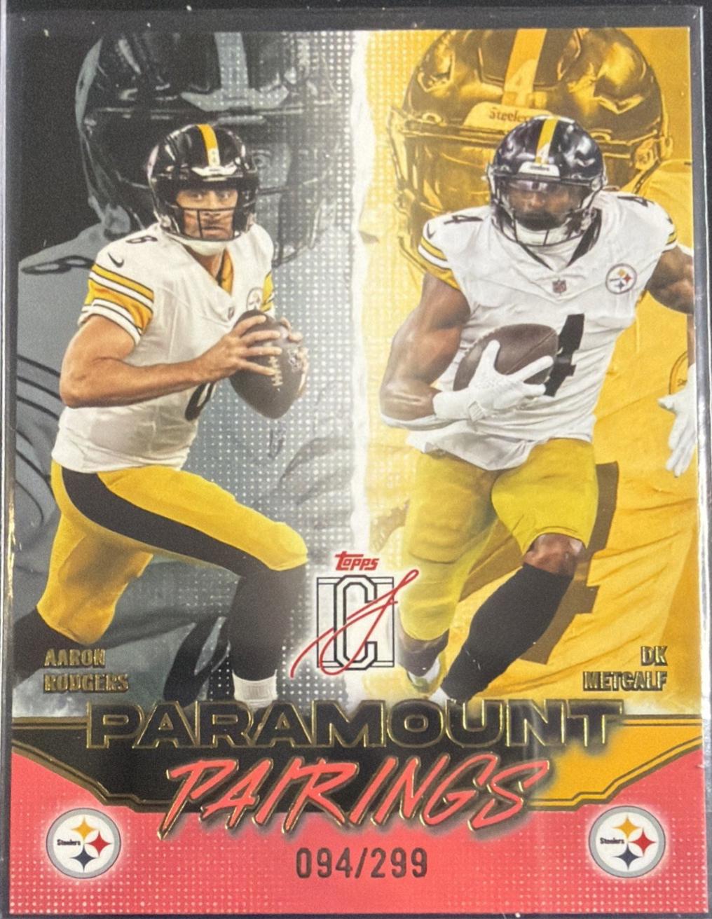 Aaron Rodgers / DK Metcalf [Coral] #PP-19