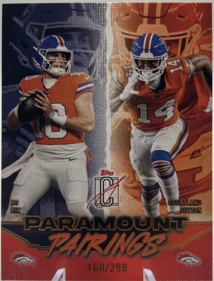 Courtland Sutton / Bo Nix [Coral] #PP-3