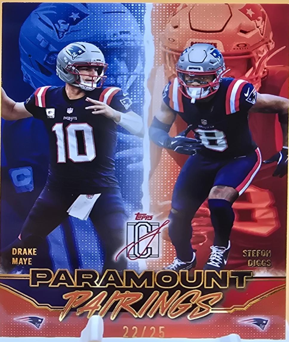 Drake Maye / Stefon Diggs [Red] #PP-4