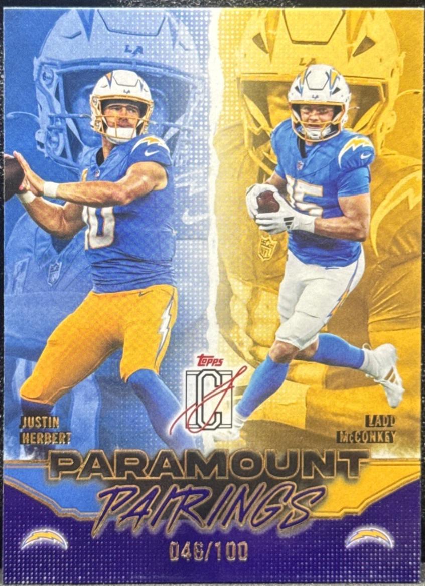 Ladd McConkey / Justin Herbert [Purple] #PP-10