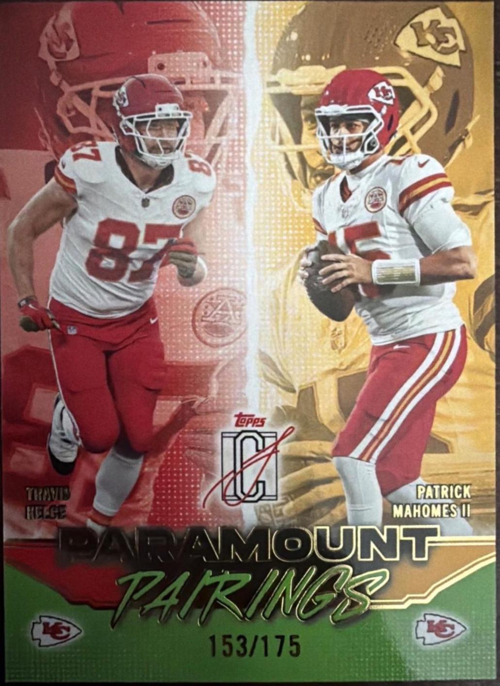 Patrick Mahomes II / Travis Kelce [Lime Green] #PP-11