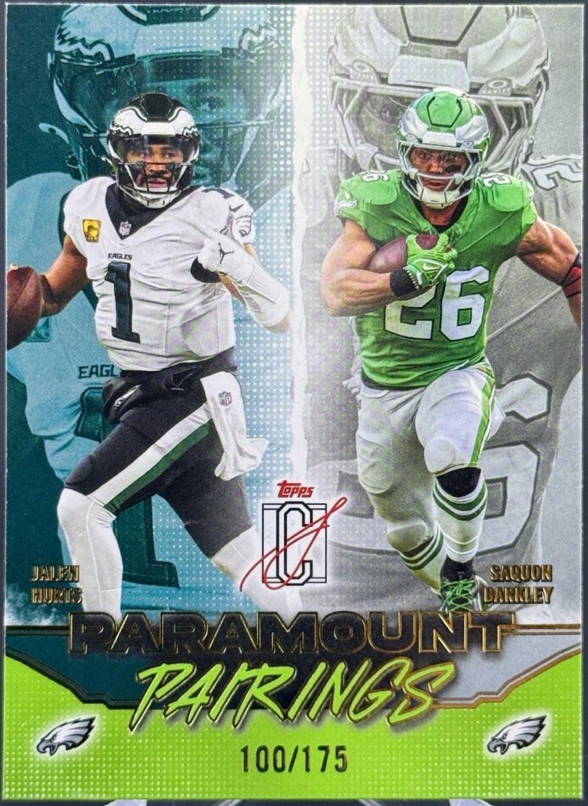 Saquon Barkley / Jalen Hurts [Lime Green] #PP-5