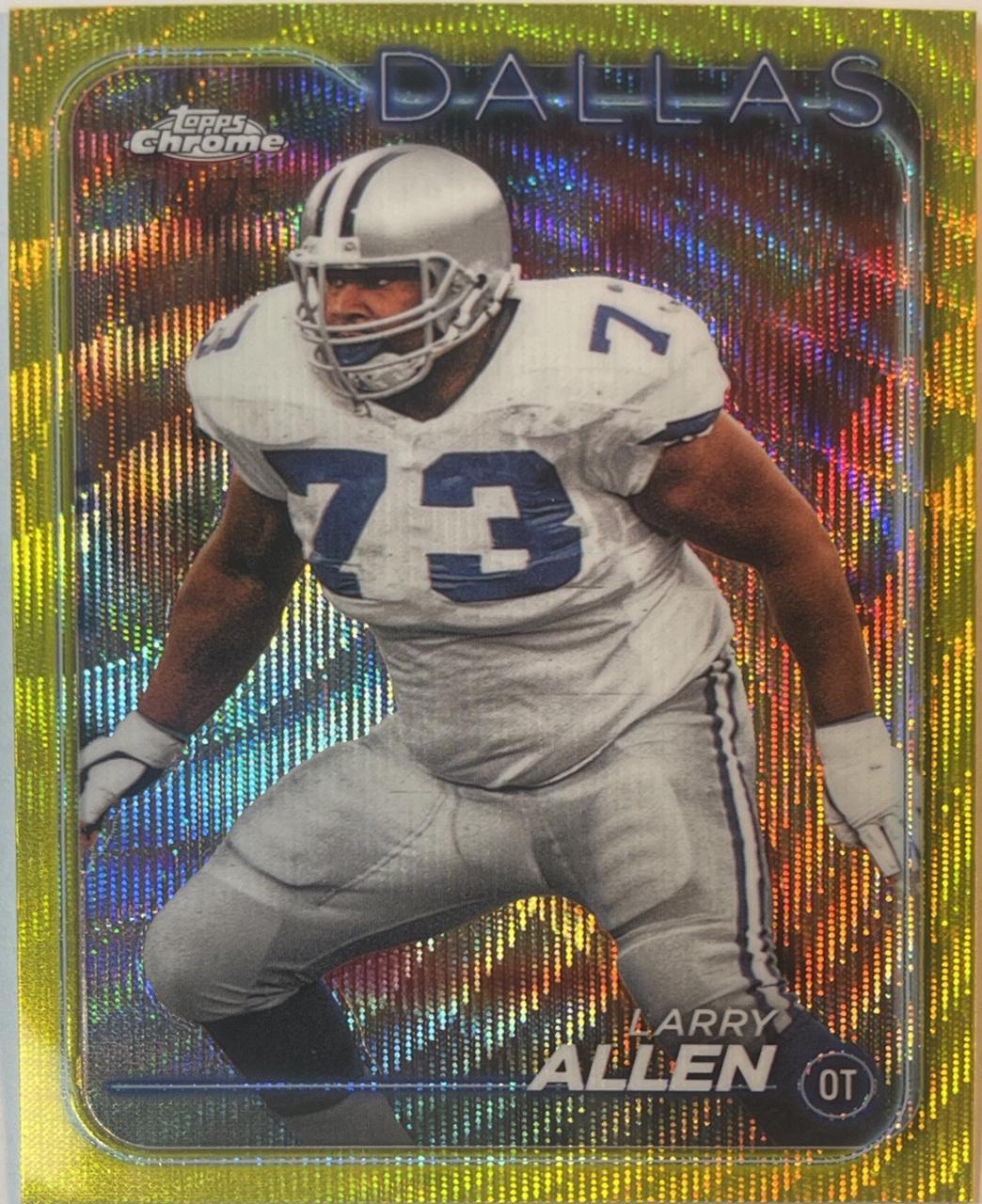 Larry Allen [Blue Wave Refractor] #58