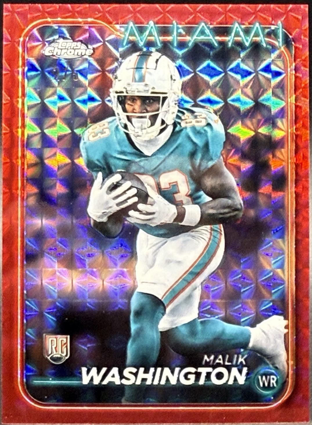 Malik Washington [Red Geometric] #254