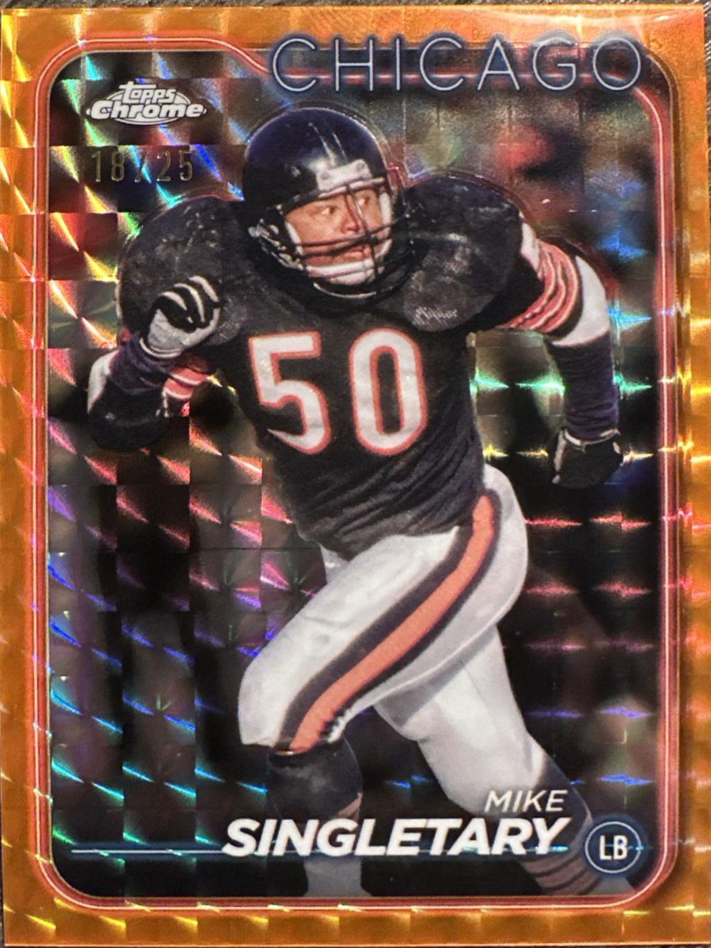 Mike Singletary [Orange Geometric] #20