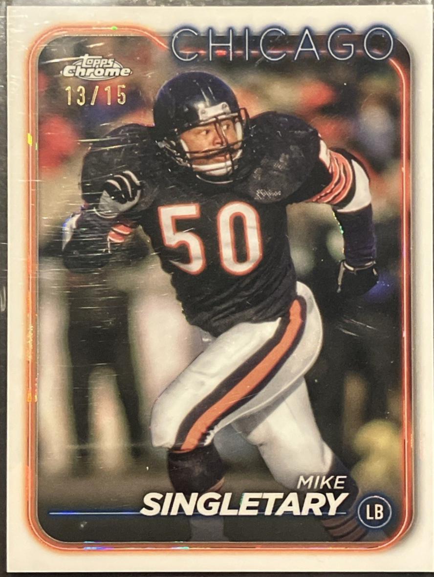 Mike Singletary [White Geometric] #20