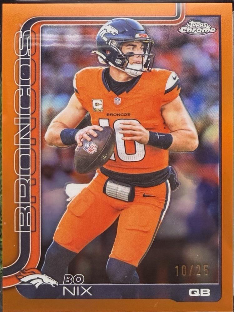 Bo Nix [Leather Orange] #88