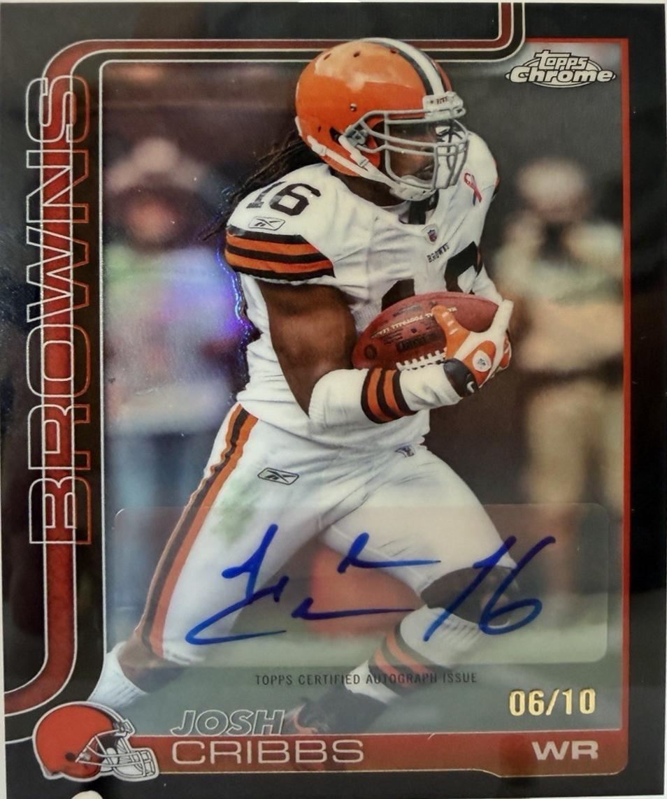 Josh Cribbs [Black Refractor] #CLA-JC
