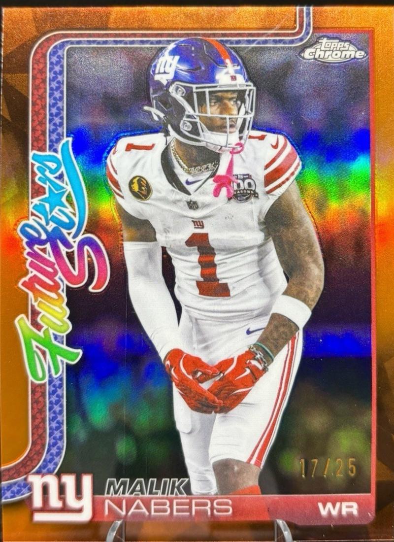 Malik Nabers [Orange Refractor] #FS-8