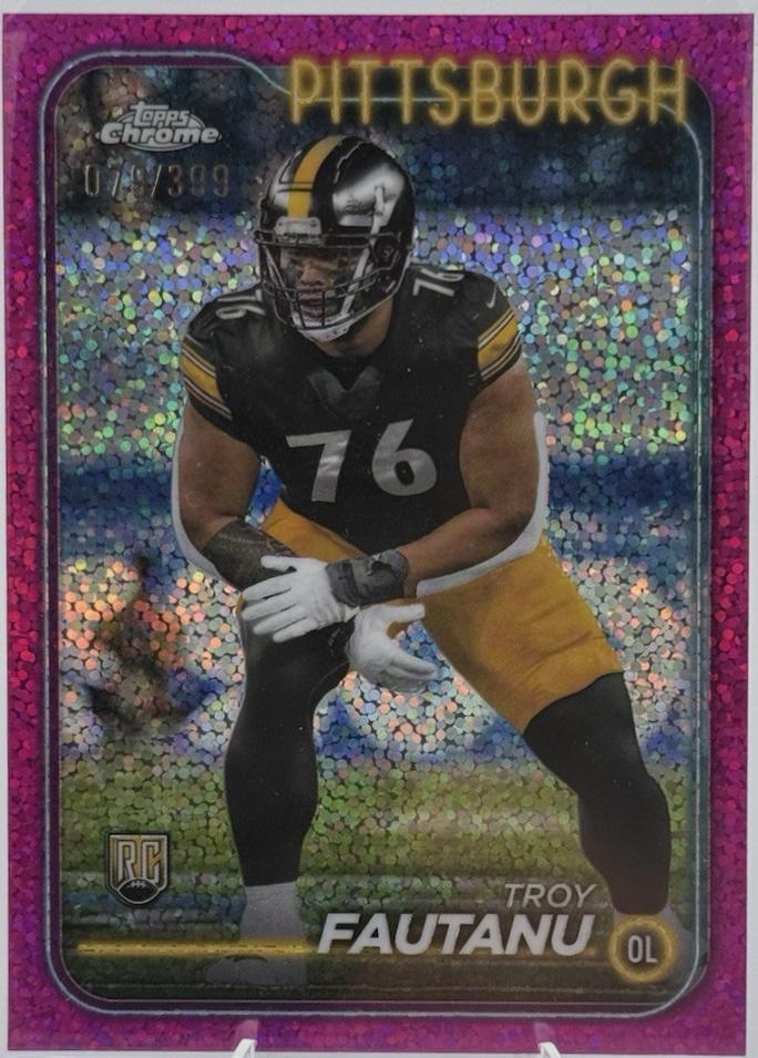 Troy Fautanu [Magenta Speckle Refractor] #295