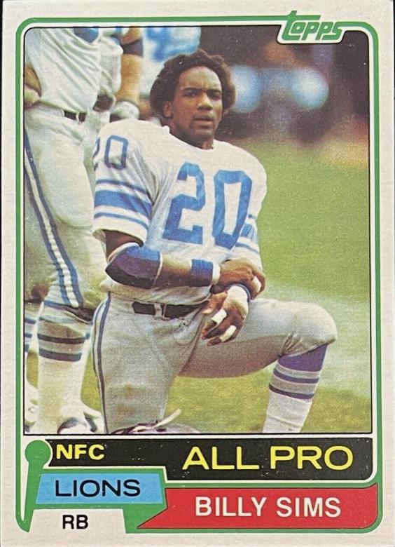 Billy Sims #100