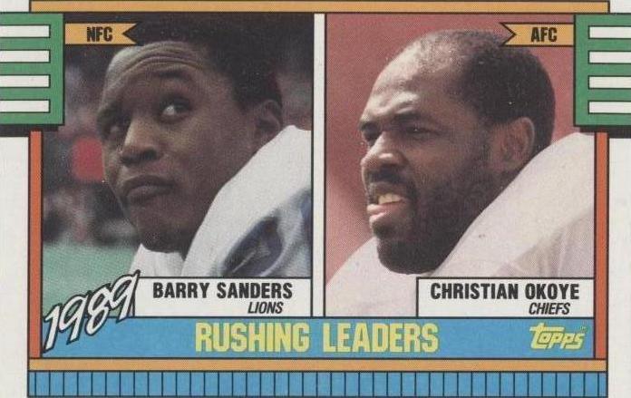 Barry Sanders, Christian Okoye #28
