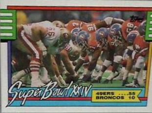 Super Bowl XXIV [Disclaimer Back] #5