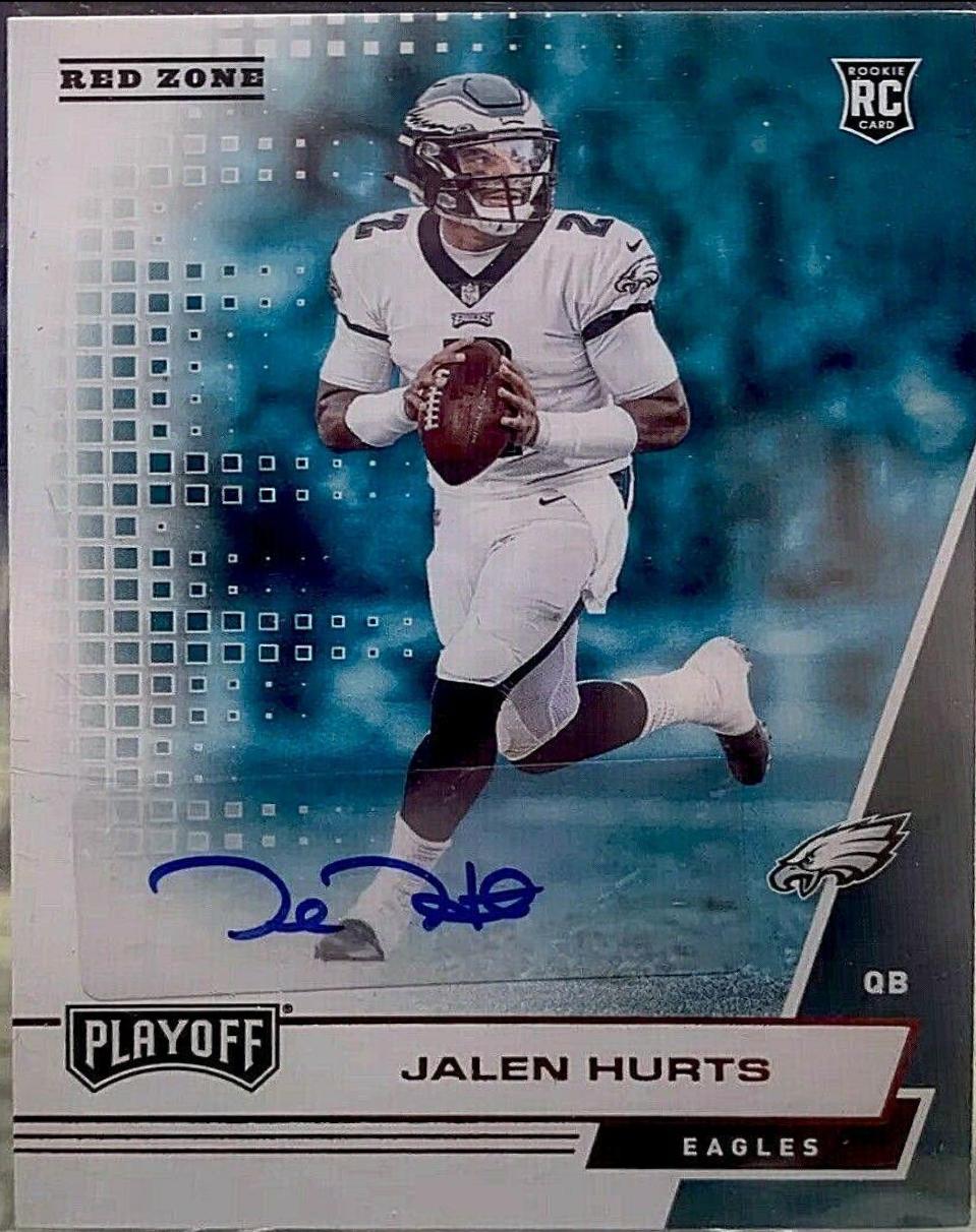 Jalen Hurts [Autographs Red Zone] #214