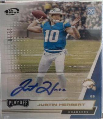 Justin Herbert [Autograph 4th Down] #203