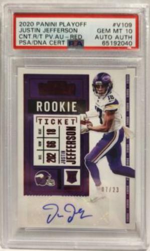 Justin Jefferson [Autograph Green] #109