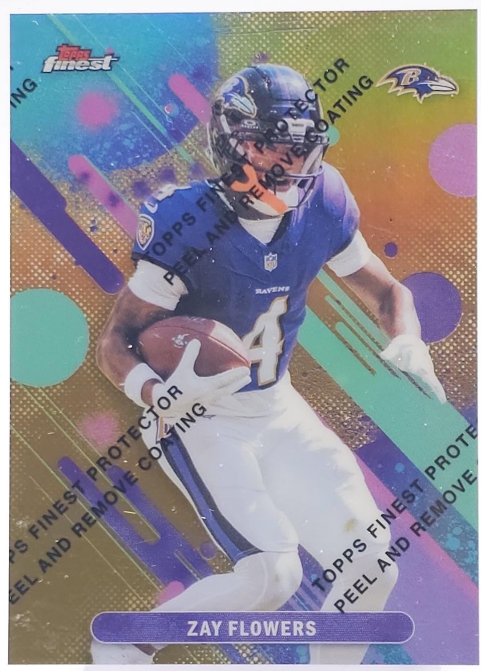 Zay Flowers [Gold Refractor] #82