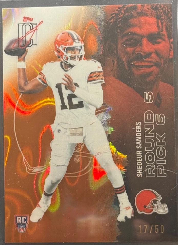 Shedeur Sanders [Orange Lava Refractor Chrome] #228