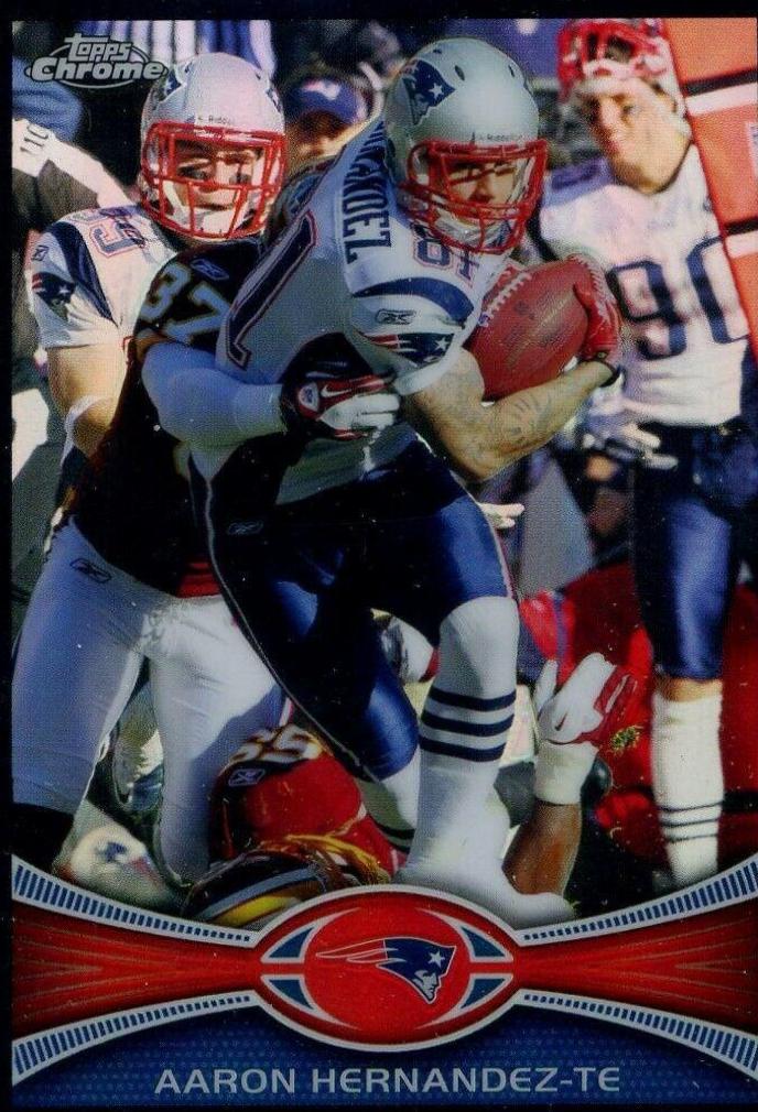 Aaron Hernandez [Black Refractor] #112