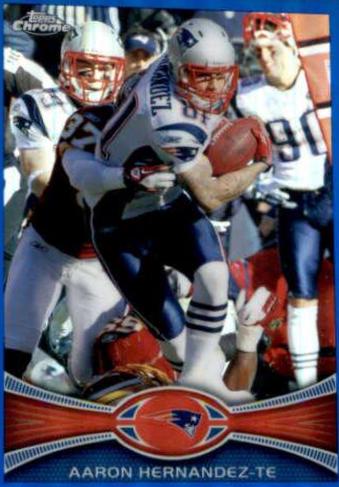 Aaron Hernandez [Blue Refractor] #112