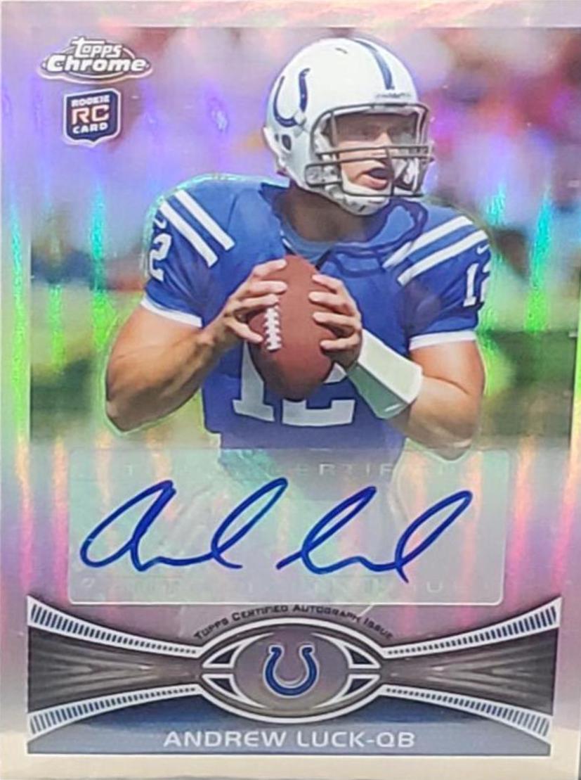 Andrew Luck [Passing Autograph Refractor] #1
