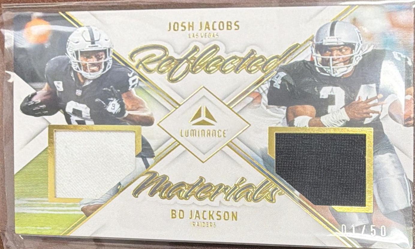 Bo Jackson / Josh Jacobs [Gold] #RM-LV
