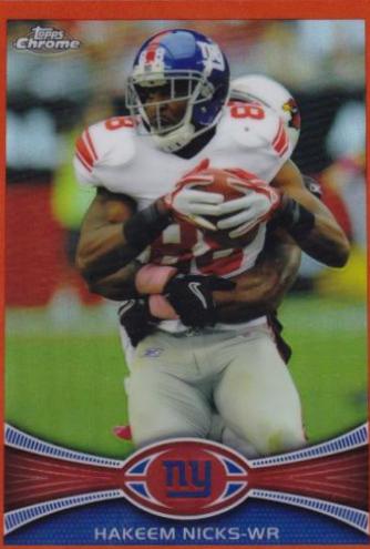 Hakeem Nicks [Orange Refractor] #160