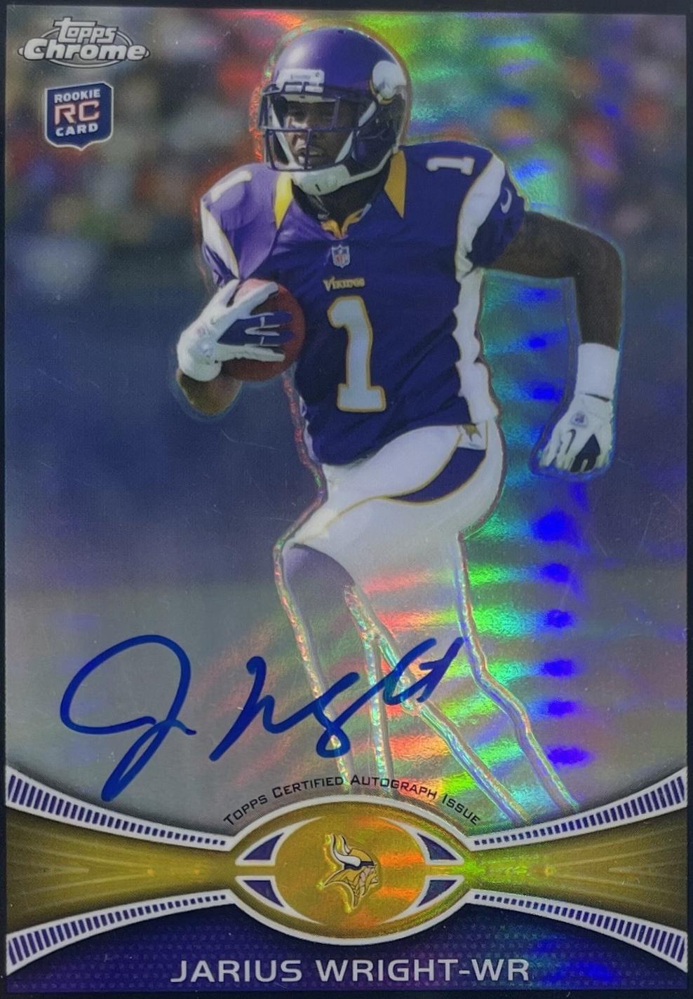 Jarius Wright [Autograph Black Refractor] #203