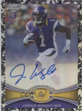 Jarius Wright [Autograph Camouflage Refractor] #203
