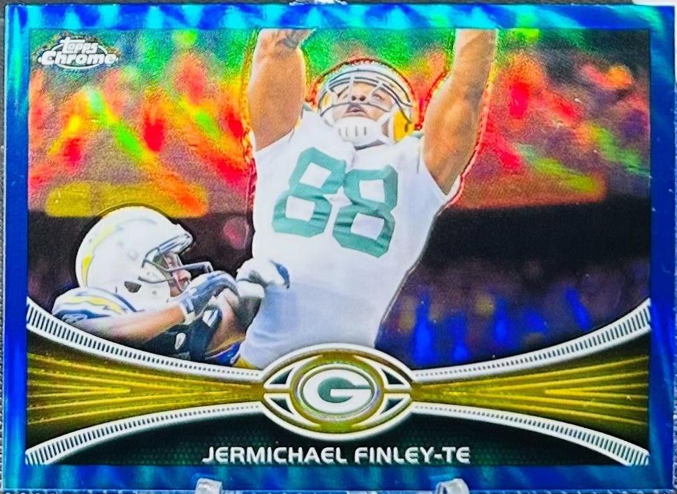 Jermichael Finley [Blue Refractor] #64