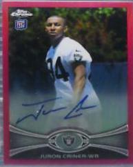 Juron Criner [Autograph Pink Refractor] #195