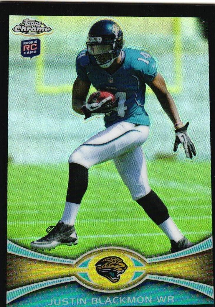 Justin Blackmon [Running Left Black Refractor] #13