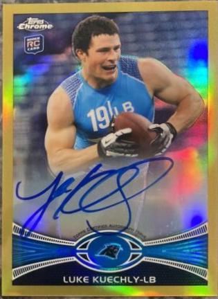 Luke Kuechly [Autograph Gold Refractor] #45