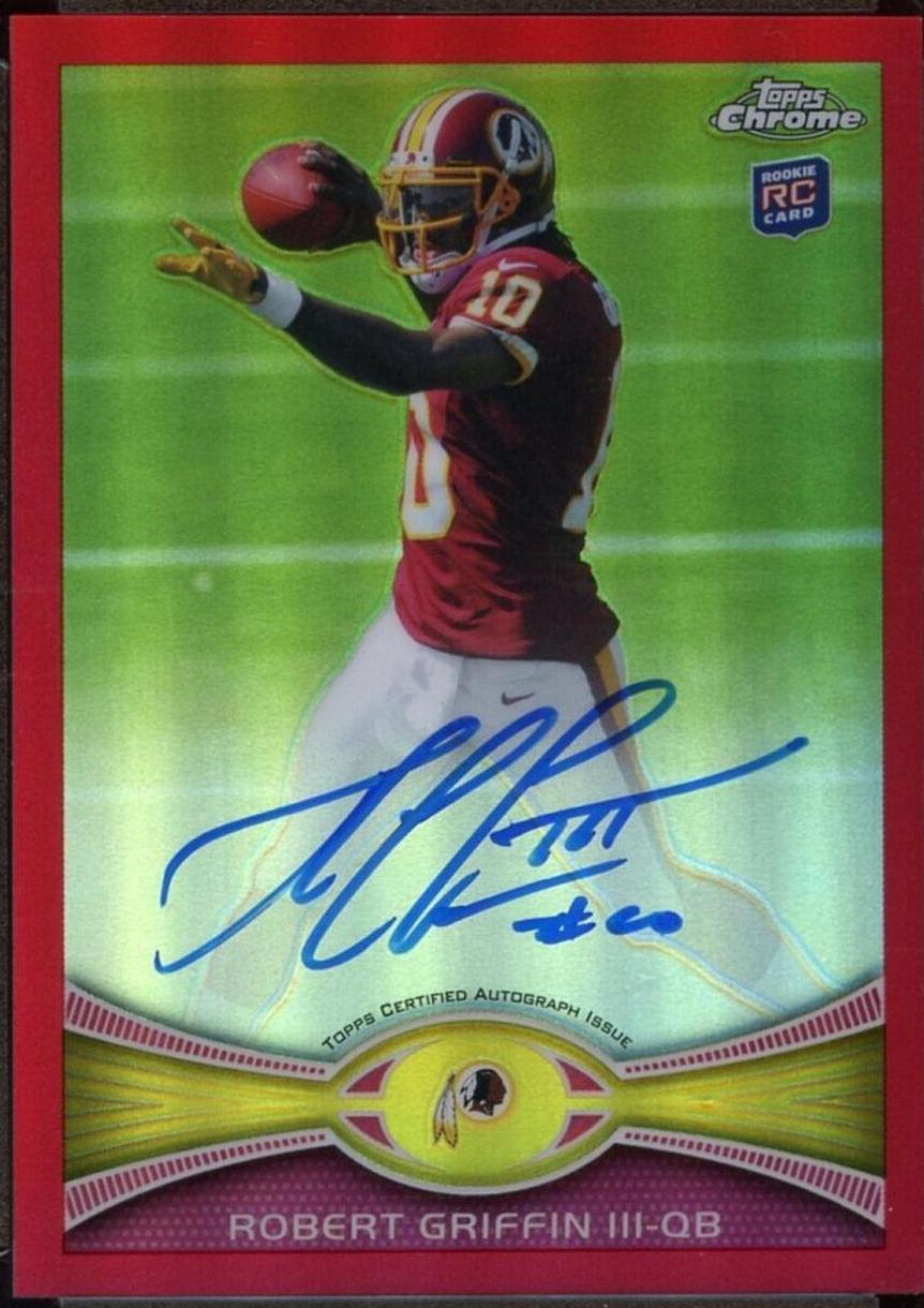 Robert Griffin III [Passing Autograph Red Refractor] #200