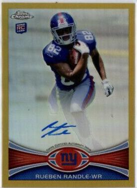 Rueben Randle [Ball at Chest Autograph Gold Refractor] #70