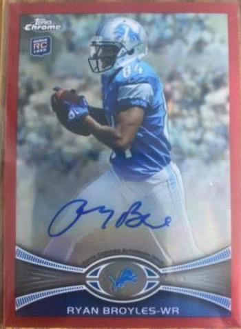 Ryan Broyles [Running Left Autograph Red Refractor] #186