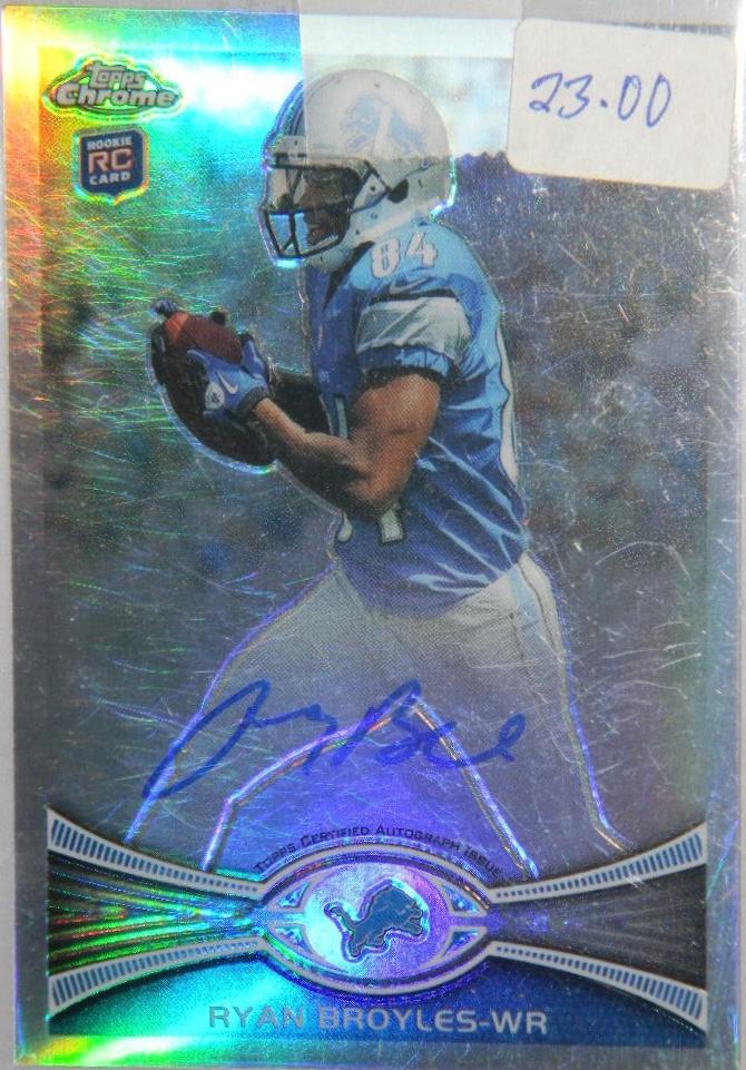 Ryan Broyles [Running Left Autograph Refractor] #186