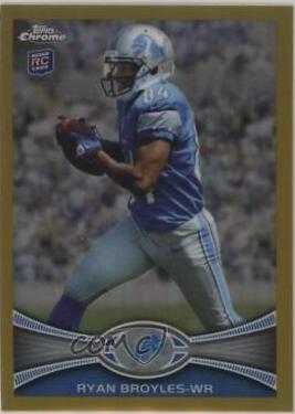 Ryan Broyles [Running Left Gold Refractor] #186