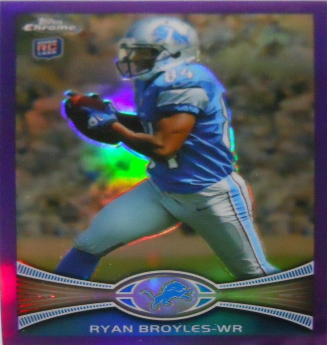 Ryan Broyles [Running Left Purple Refractor] #186