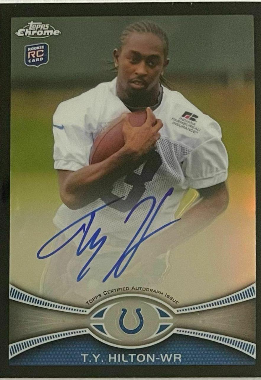 T.Y. Hilton [Autograph Black Refractor] #168