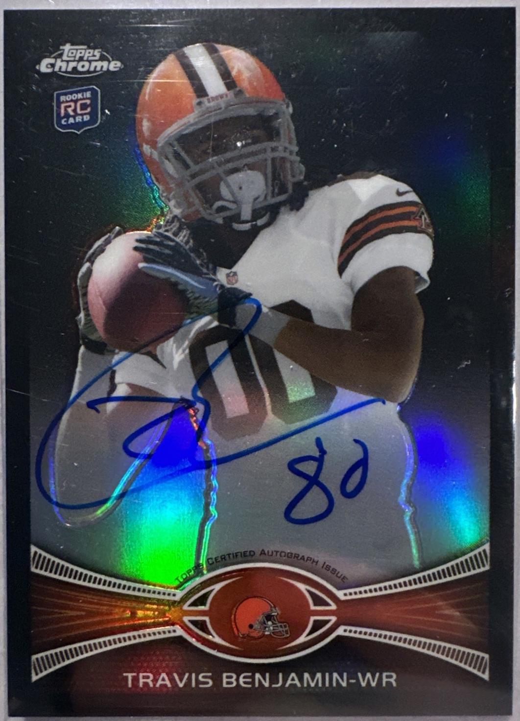 Travis Benjamin [Autograph Black Refractor] #43
