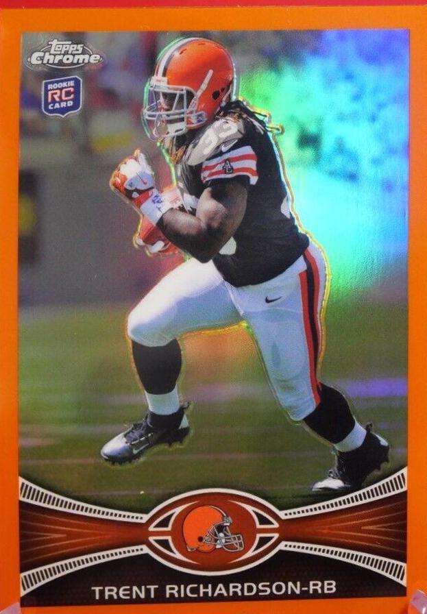 Trent Richardson [Running Left Orange Refractor] #23