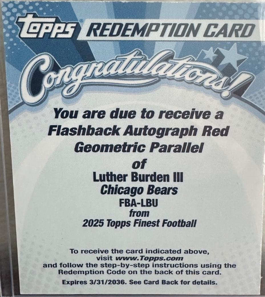 Luther Burden III [Red Geometric] #FBA-LBU