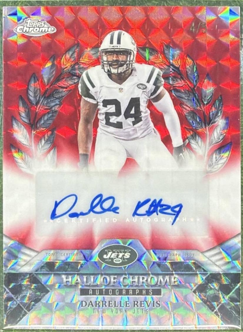 Darrelle Revis [Red Geometric] #HOCA-DR