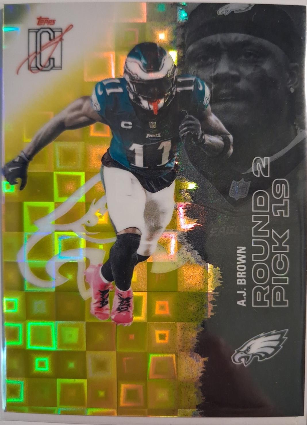 A.J. Brown [Pandora Yellow Refractor Chrome] #93