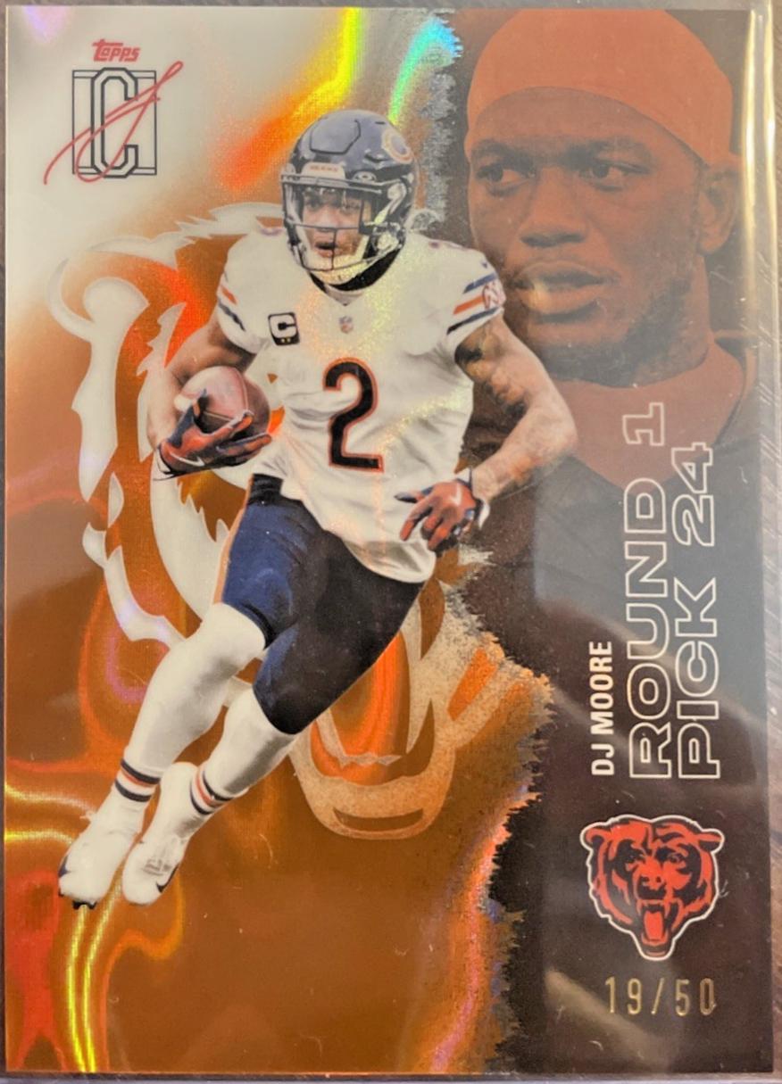 DJ Moore [Orange Refractor Chrome] #67