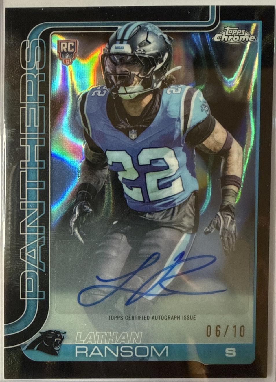 Lathan Ransom [Black Refractor] #RRA-LRA