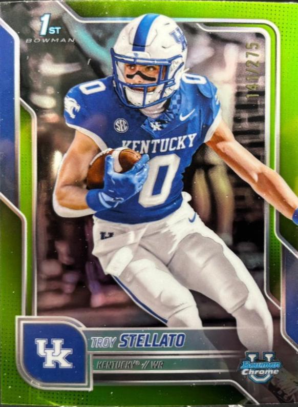 Troy Stellato [Lime Green Refractor] #129